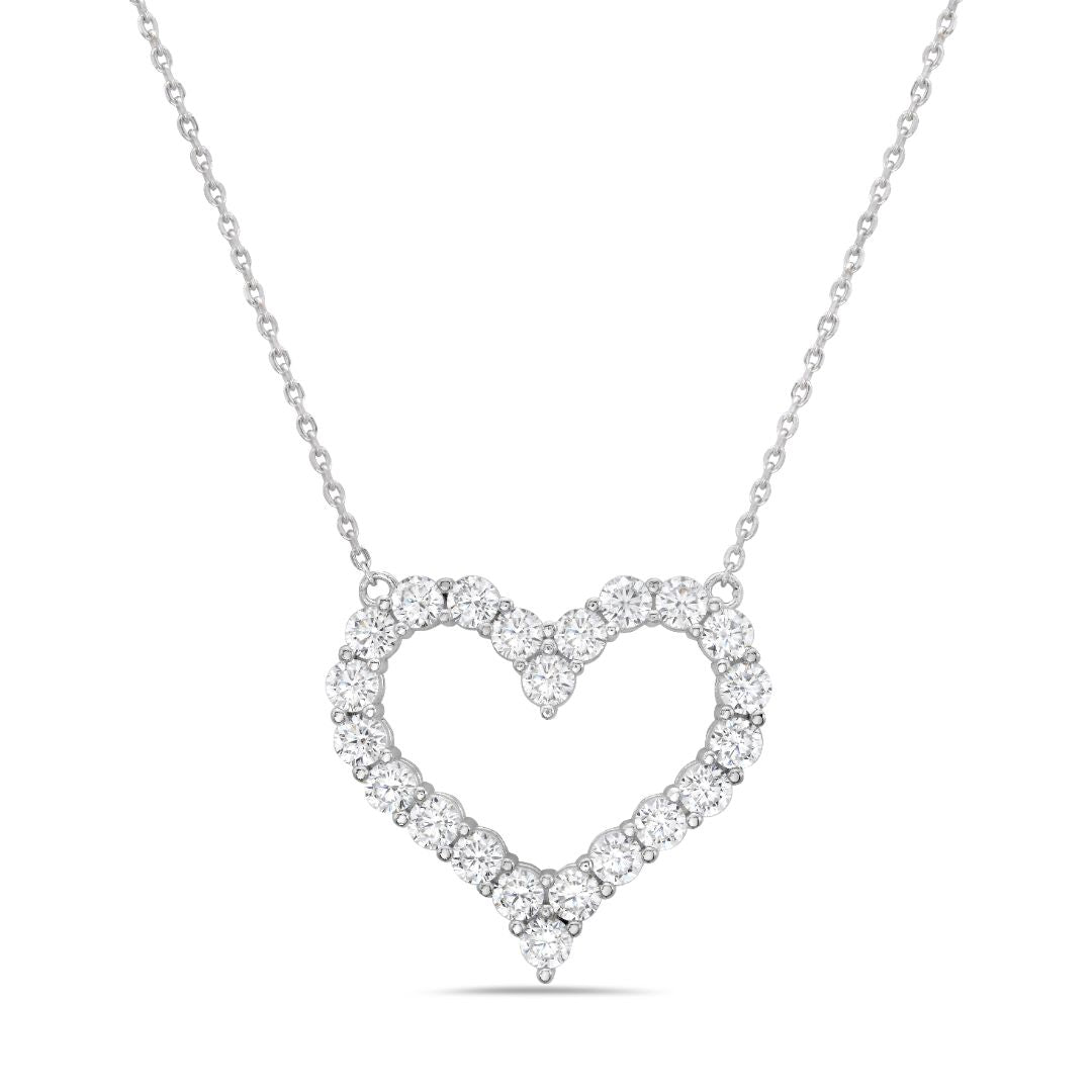 Large Open Heart Necklace