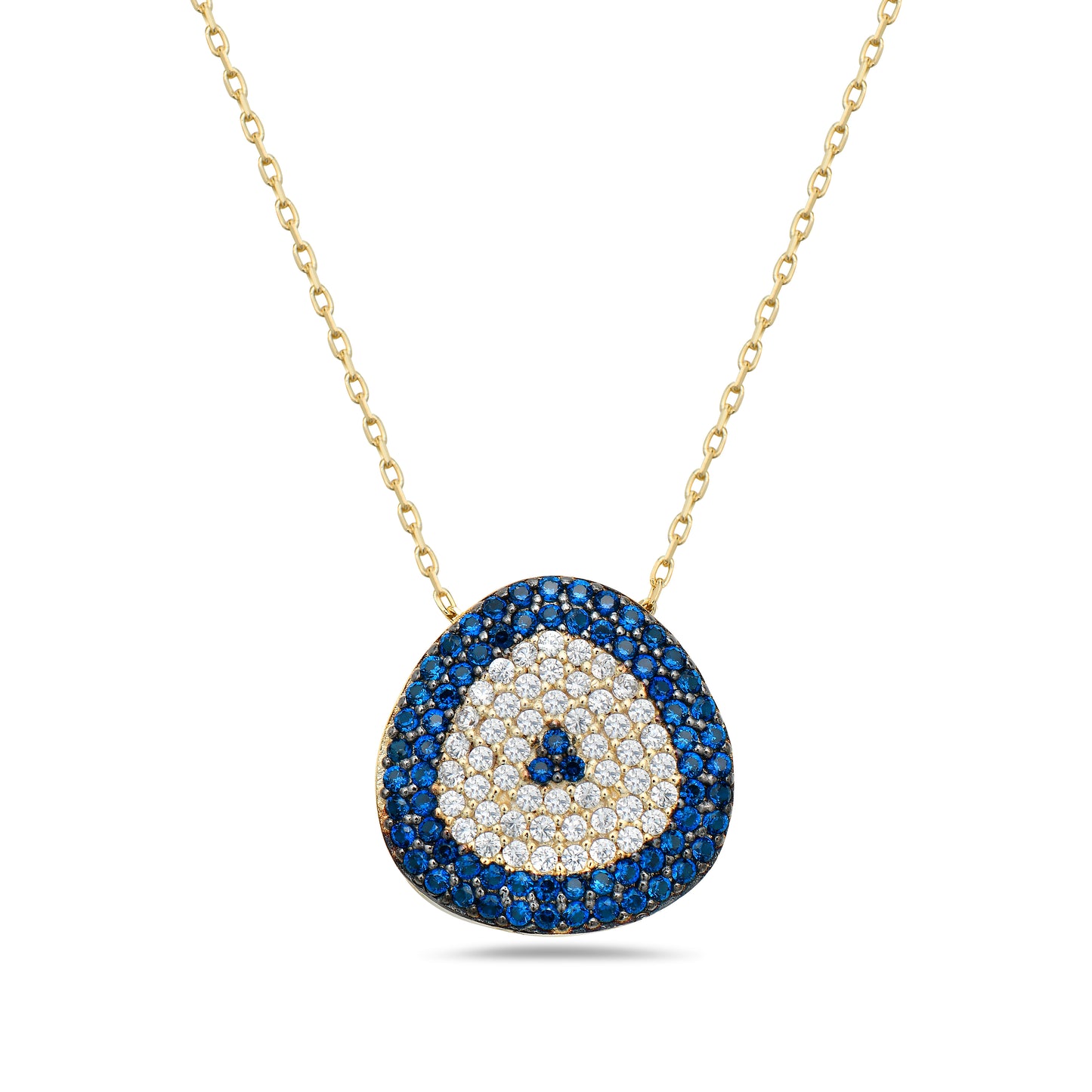 Evil Eye Yellow Plated