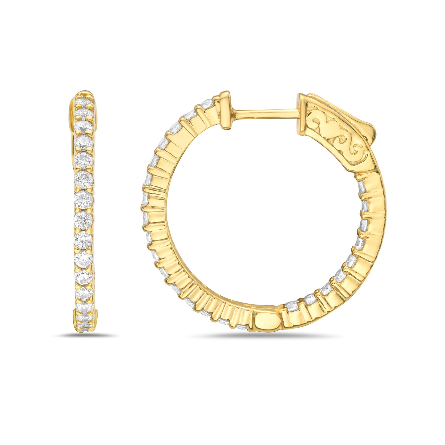 Ray Hoop Earrings
