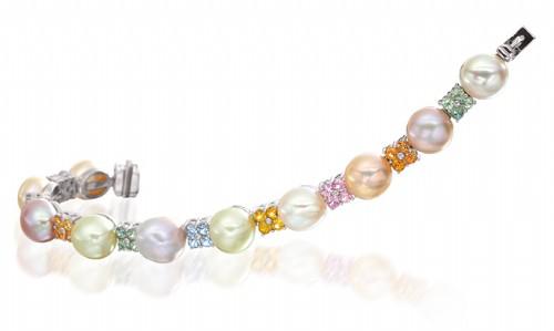 Pearl & Sapphire Bracelet